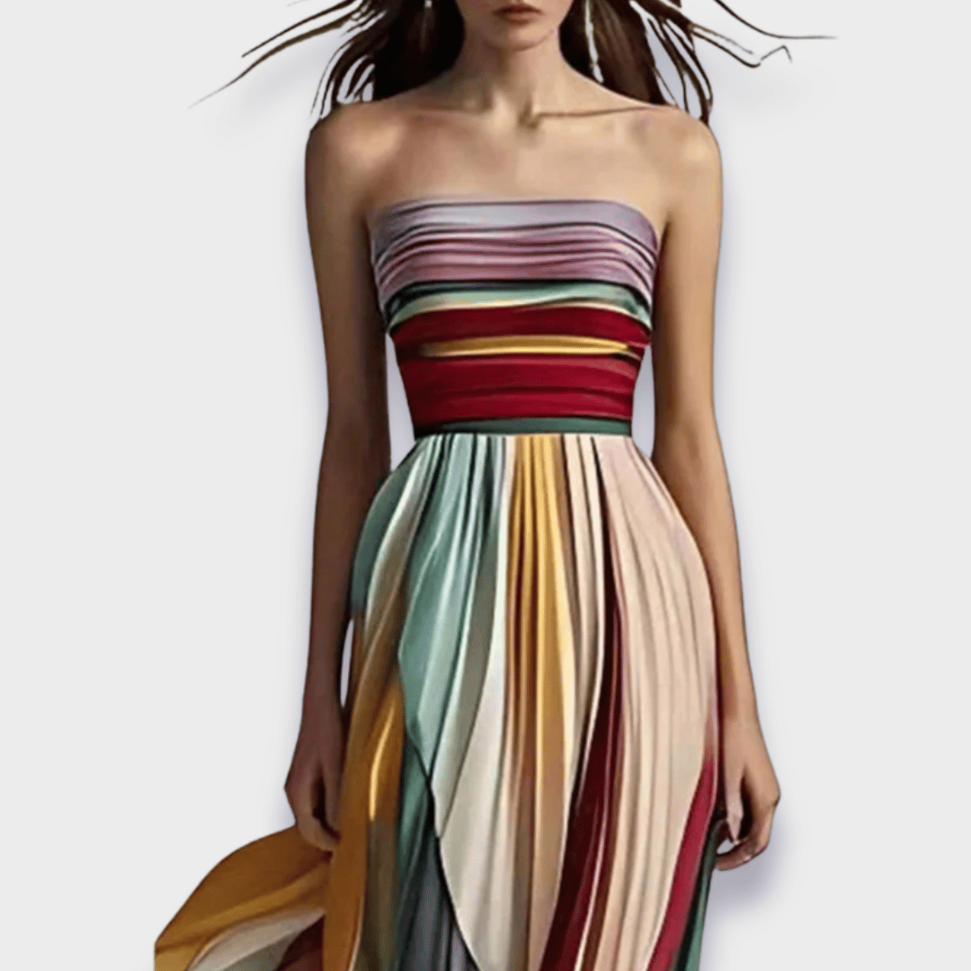 Image of Dames Strapless Avond Maxi Jurk