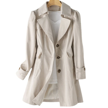 Image of Dames Trenchcoat met Riem - Lange Jas