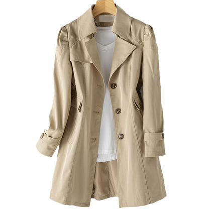 Image of Dames Trenchcoat met Riem - Lange Jas