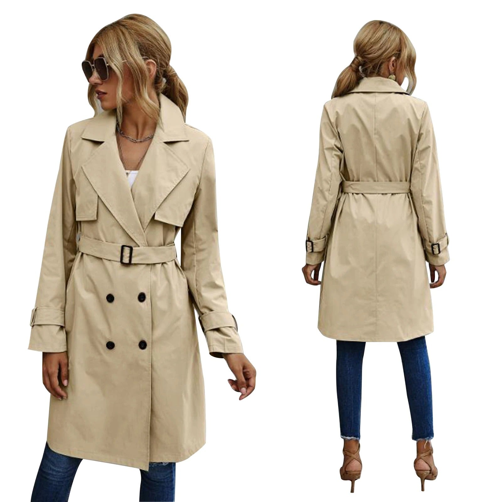Image of Dames Trenchcoat met Riem