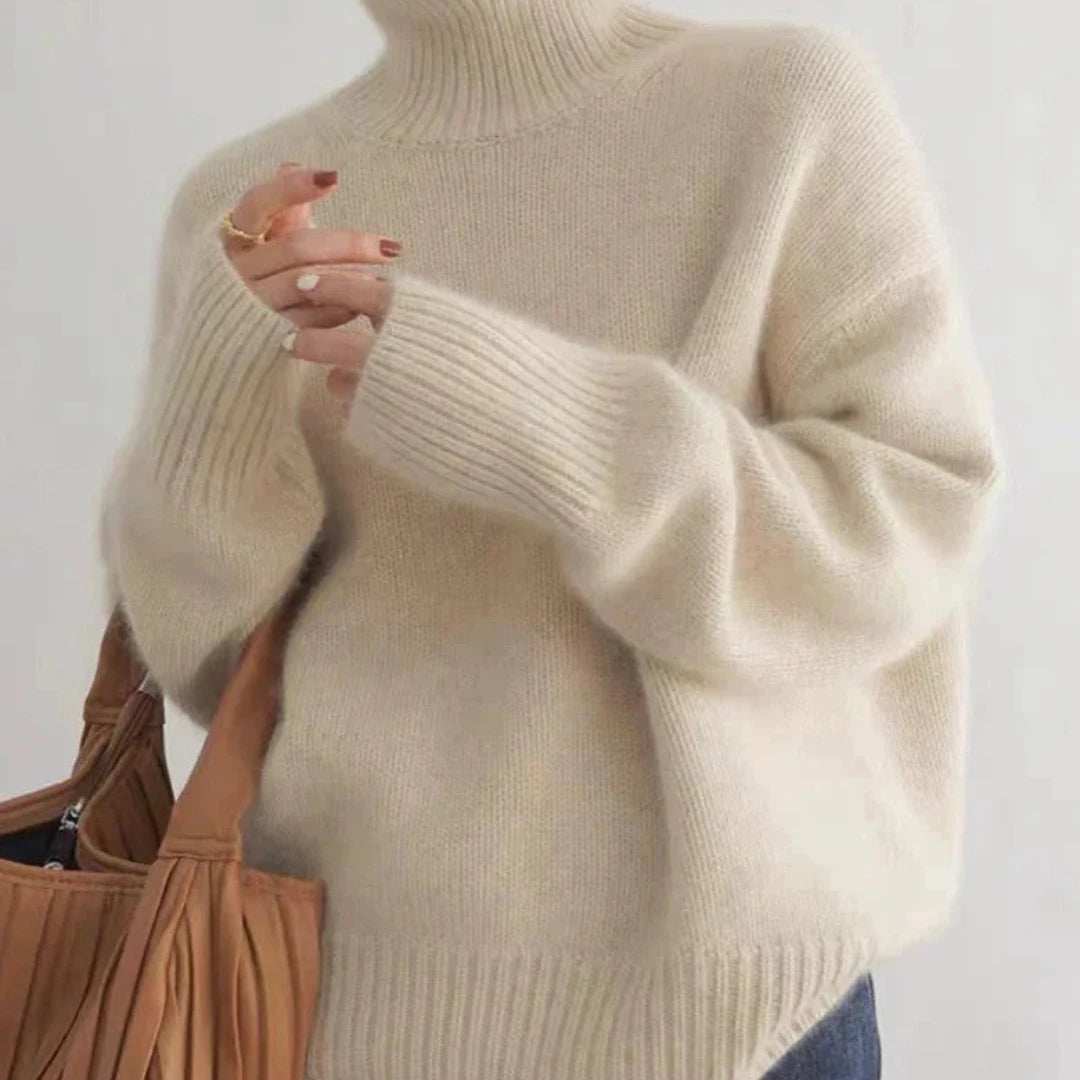 Image of Dames Turtleneck Oversized Trui