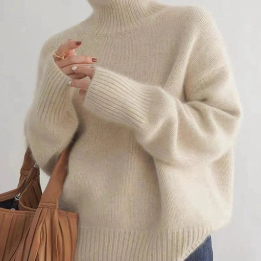 Image of Dames Turtleneck Oversized Trui
