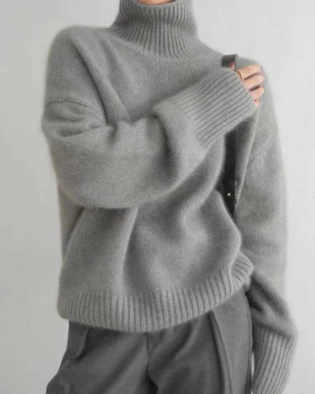 Image of Dames Turtleneck Oversized Trui
