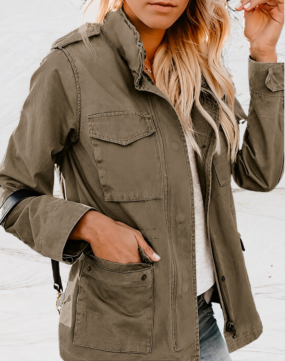 Dames Utility Anorak Jas - Image 1