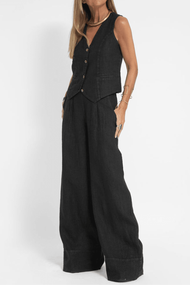 Image of Dames Wide Leg Vest Set