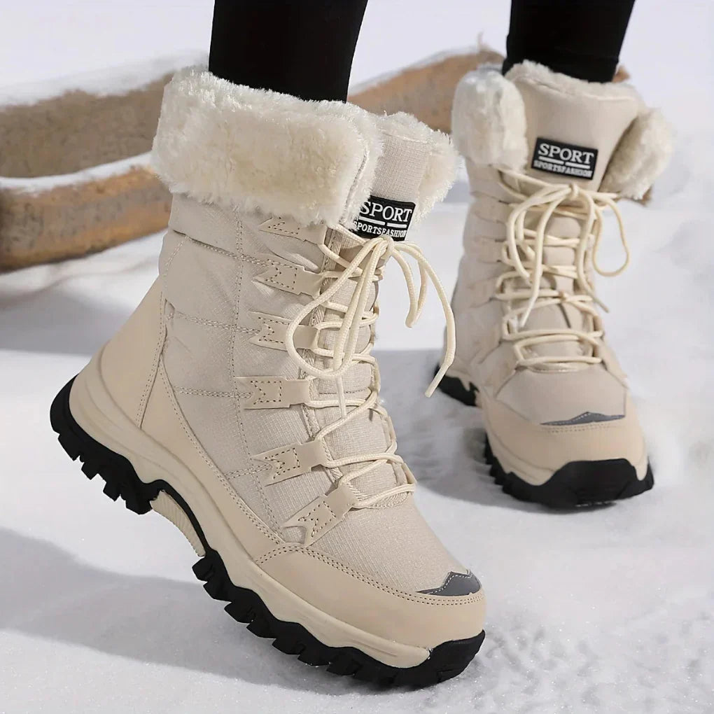 Dames winterlaarzen met zachte voering en verbeterde grip - Snowboots