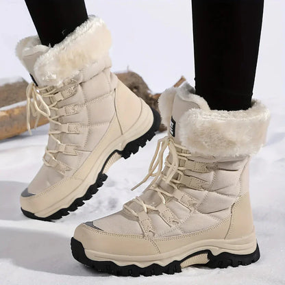 Dames winterlaarzen met zachte voering en verbeterde grip - Snowboots