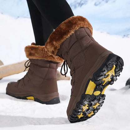 Dames winterlaarzen met zachte voering en verbeterde grip - Snowboots