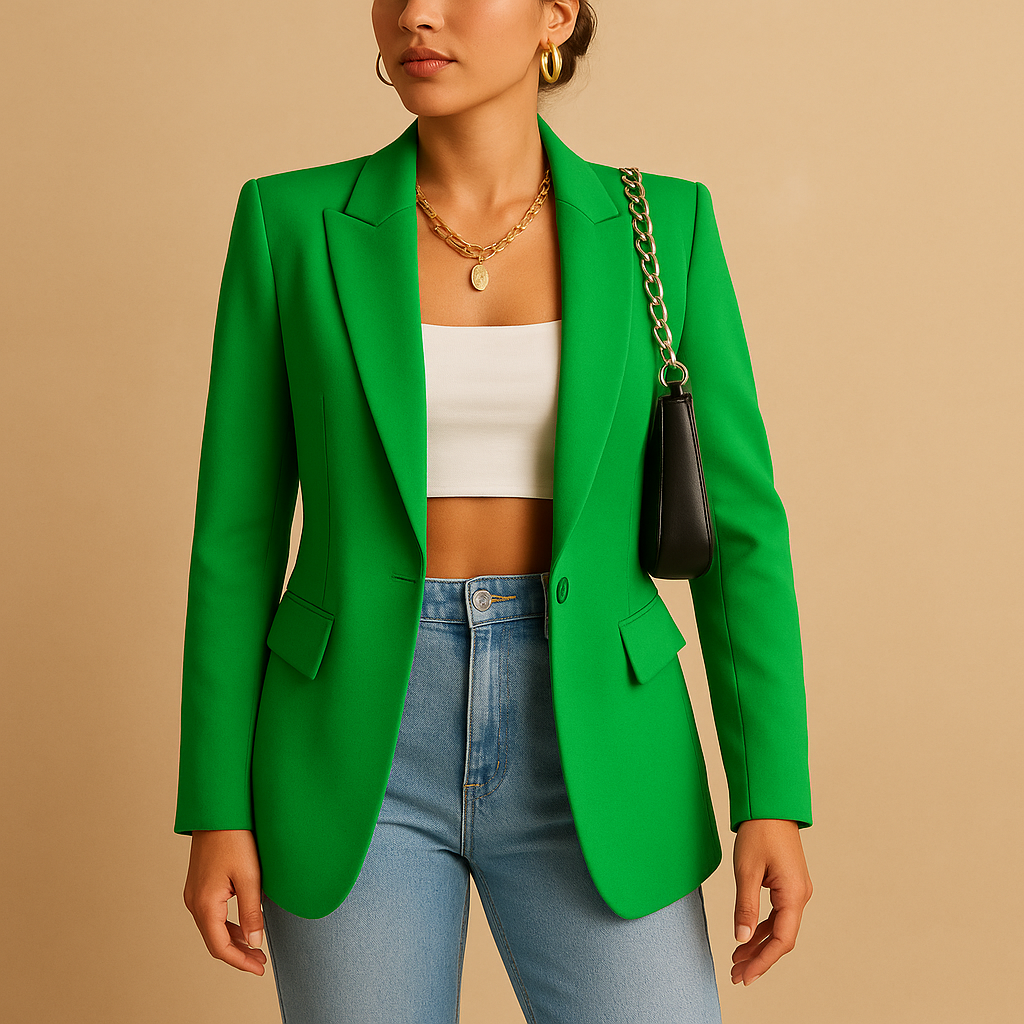 Damesblazer met één knoop