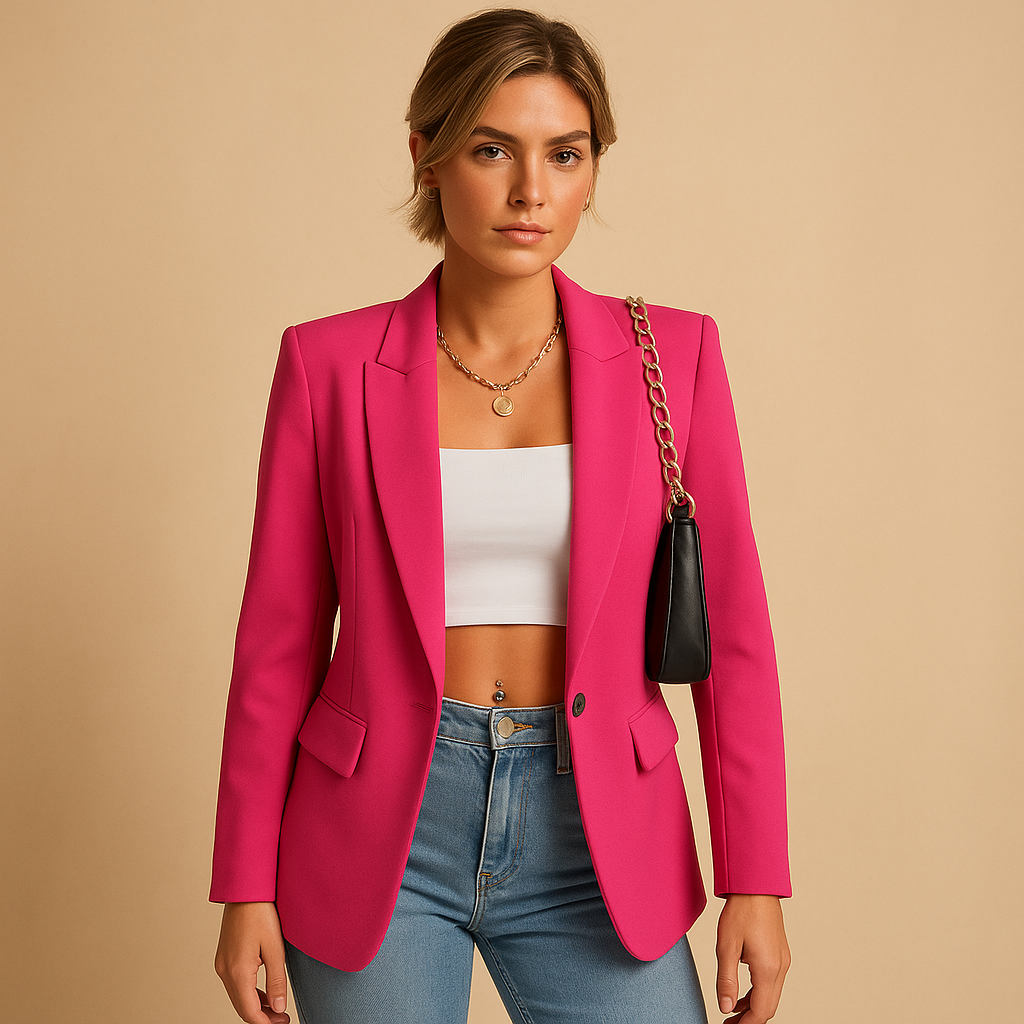 Damesblazer met één knoop