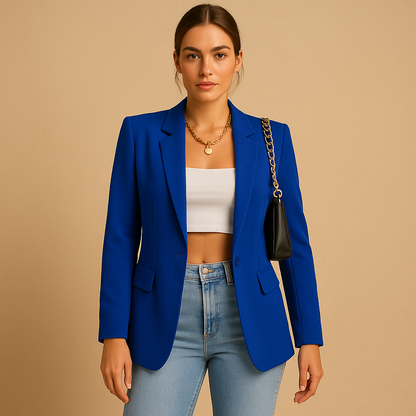 Damesblazer met één knoop