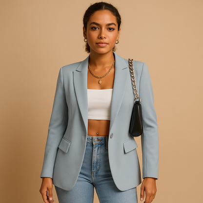 Damesblazer met één knoop