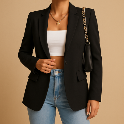 Damesblazer met één knoop