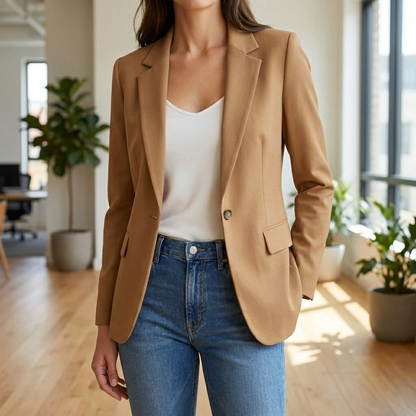 Damesblazer met één knoop