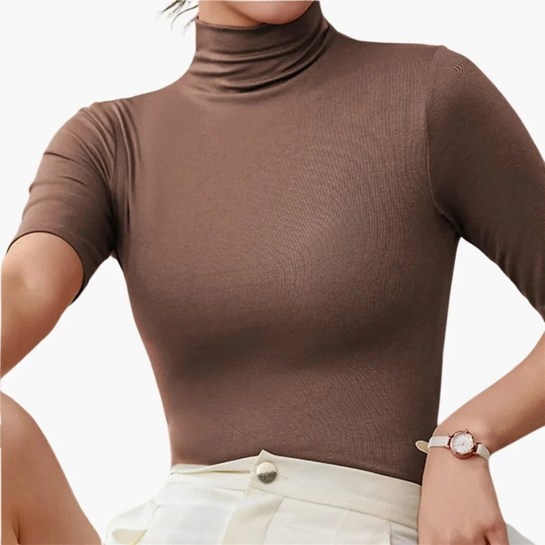 Damescoltrui met halve mouwen en naadloos design