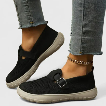 Damesloafers met voetboogondersteuning, verstelbare band en antislipzool