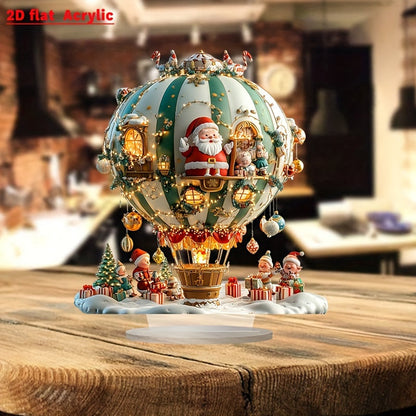 Decoratieve Acrylplaat met Kerstman en Elfen