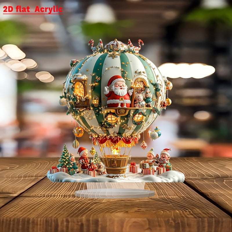Decoratieve Acrylplaat met Kerstman en Elfen