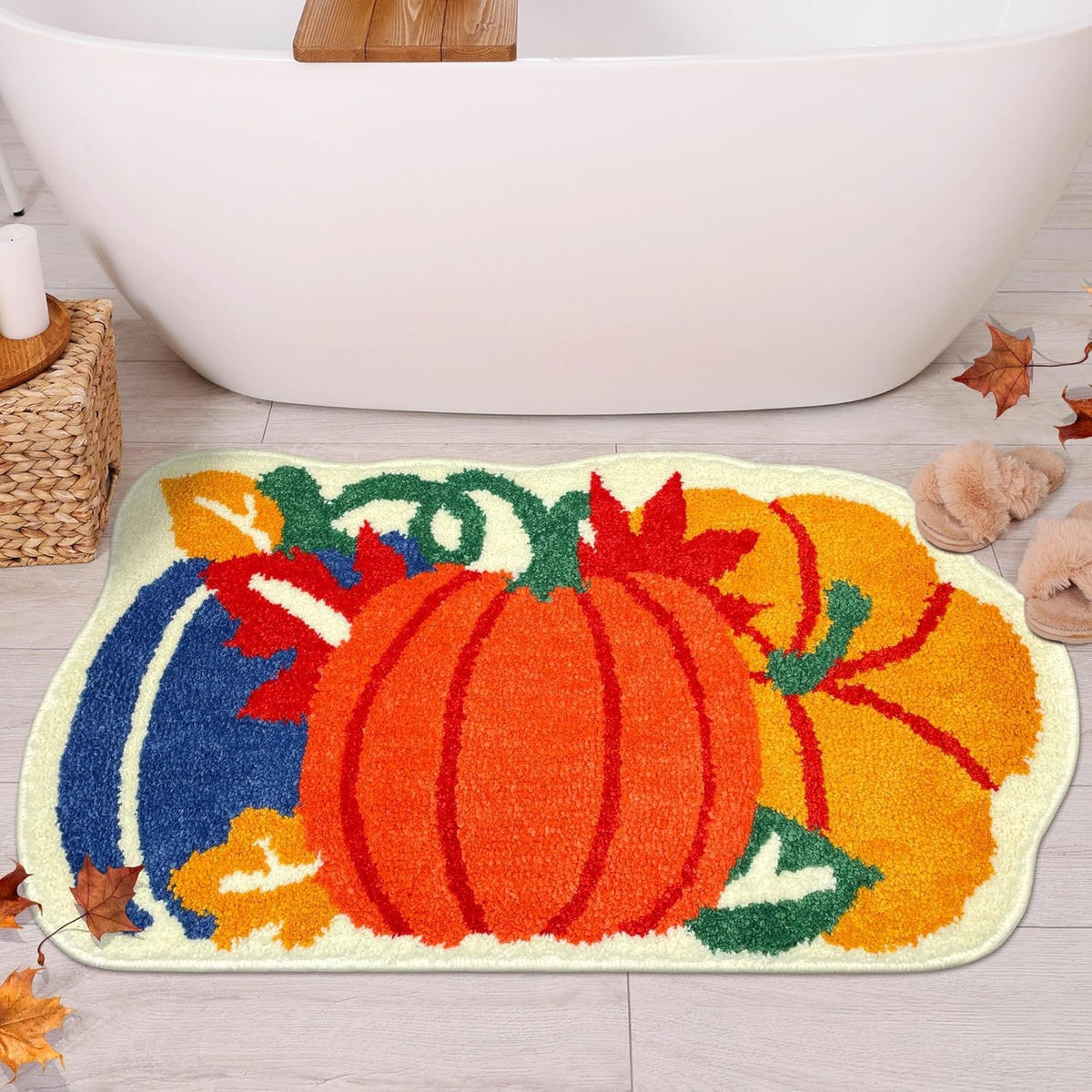 Decoratieve badmat voor de badkamer