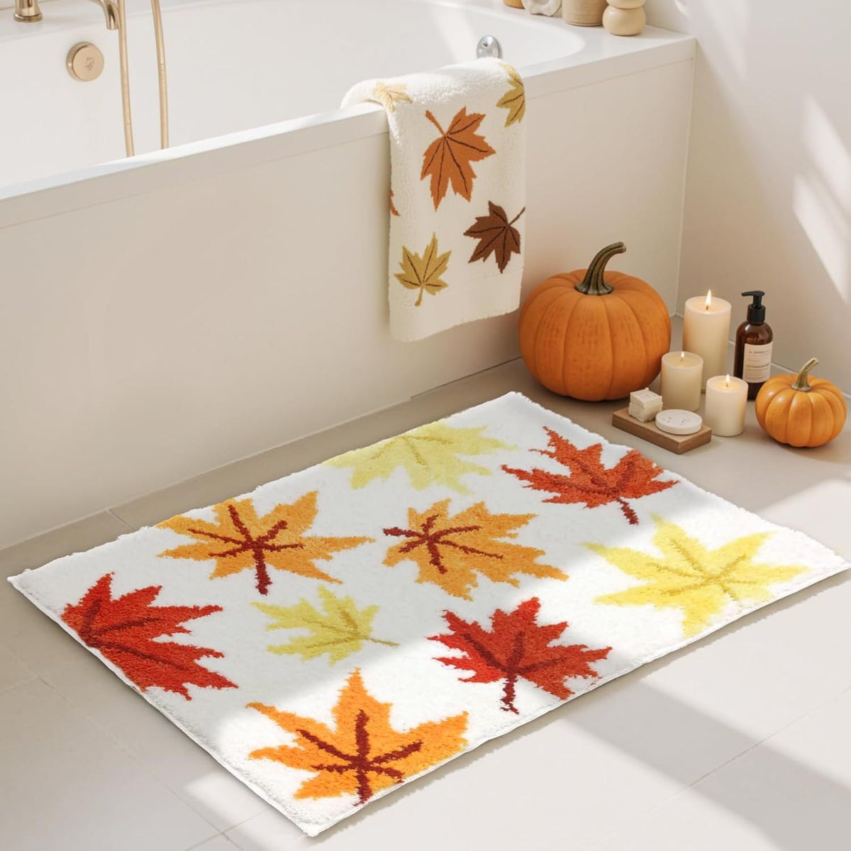 Decoratieve badmat voor de badkamer