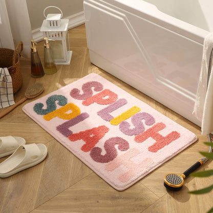 Decoratieve badmat voor de badkamer