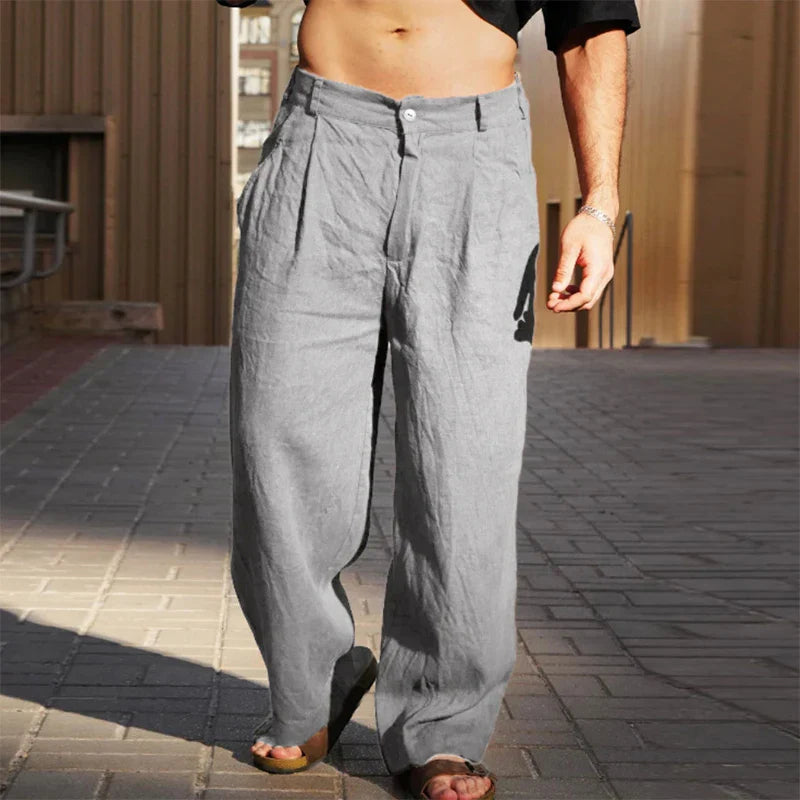 Image of Dennis | Heren Wijde Pijpen Casual Broek