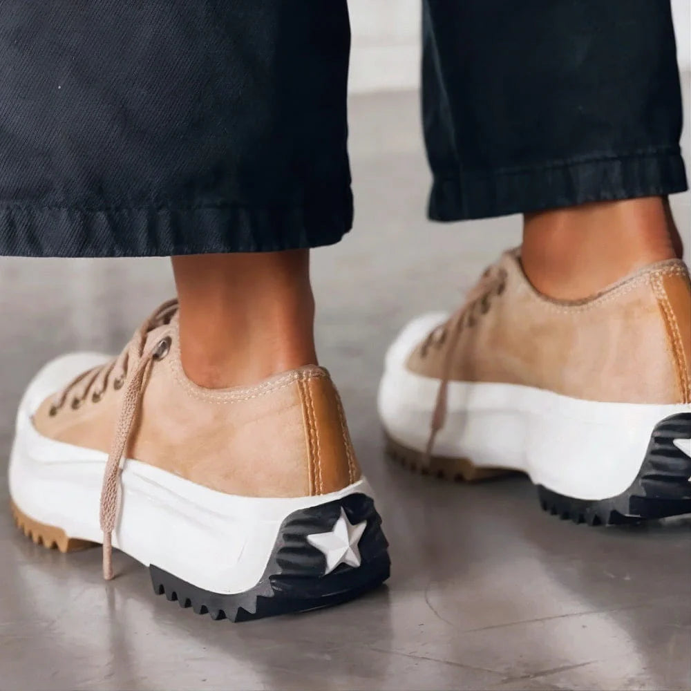 Image of Diane | Dames Platform Sneakers met Veters