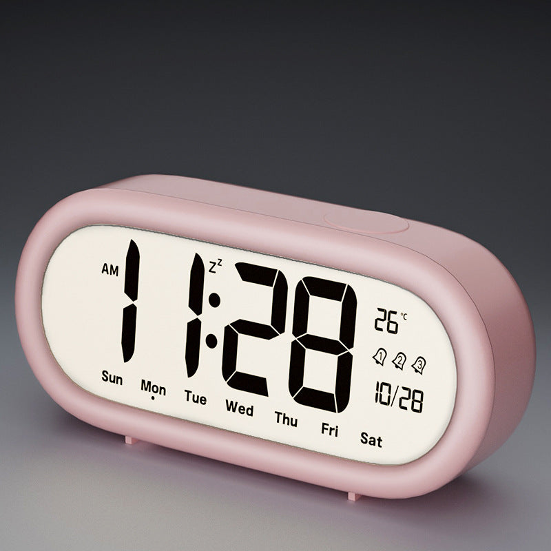 Digitale wekker met temperatuurweergave en alarmfunctie