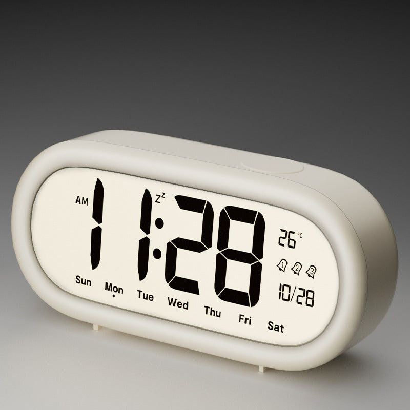 Digitale wekker met temperatuurweergave en alarmfunctie