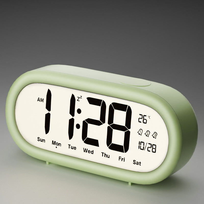 Digitale wekker met temperatuurweergave en alarmfunctie