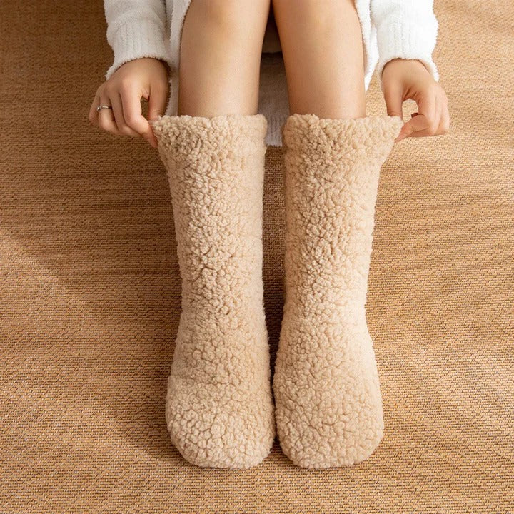 Dikke kasjmier thermosokken voor winters buitengebruik