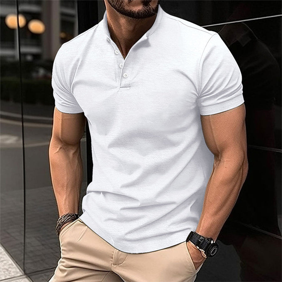 Image of Dirk | Heren Button-Down Casual Poloshirt