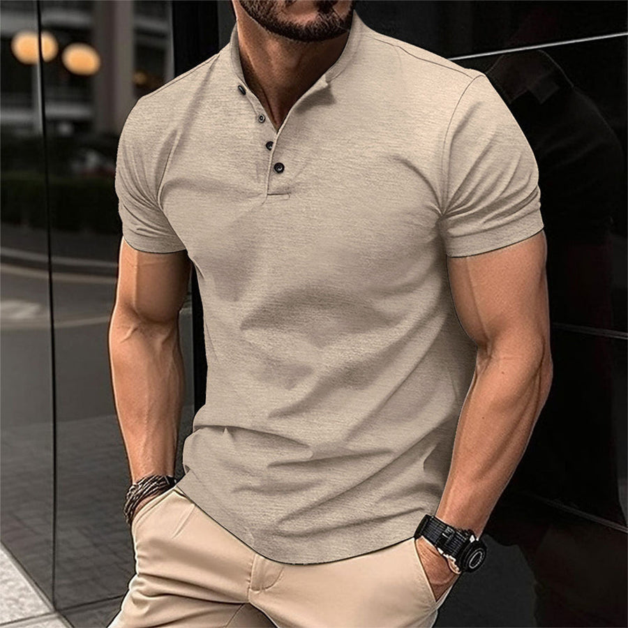 Image of Dirk | Heren Button-Down Casual Poloshirt