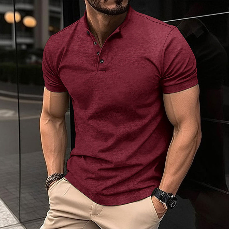 Image of Dirk | Heren Button-Down Casual Poloshirt