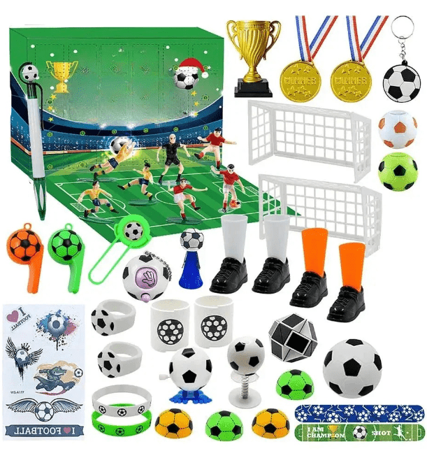 DIY voetbal adventskalender voor kinderen - 24 dagen