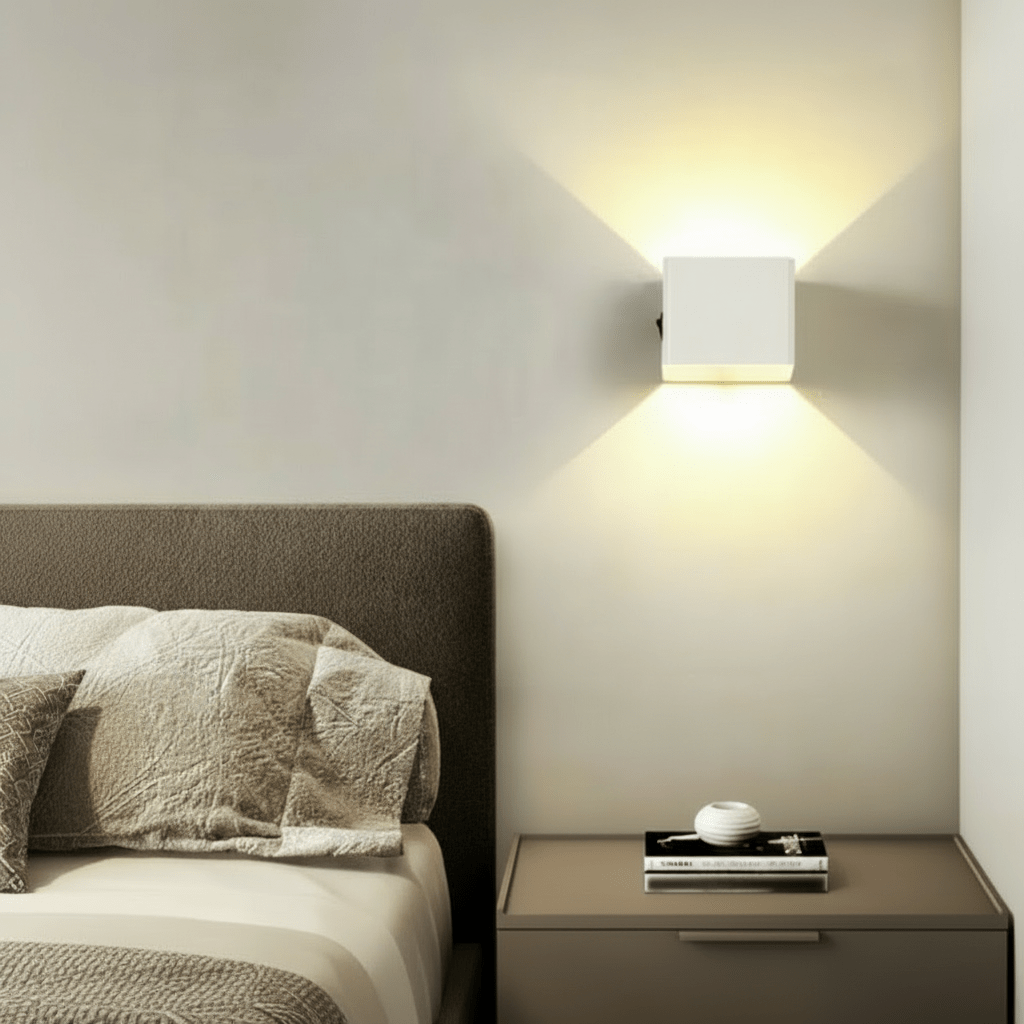 Draadloze led-wandlamp met verstelbare lichtbundel