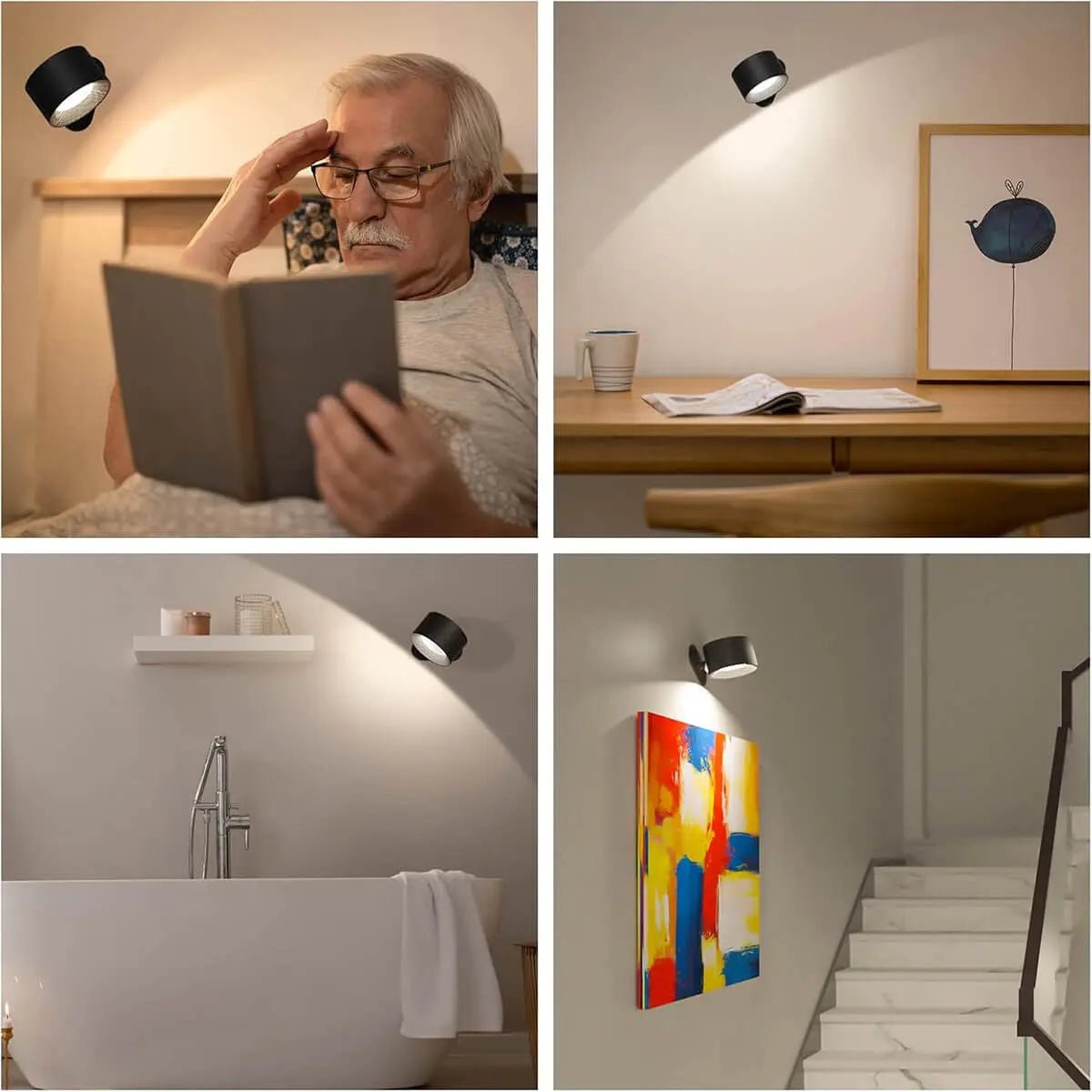 Draadloze Wandlamp met Afstandsbediening – Noordse Stijl voor in Huis