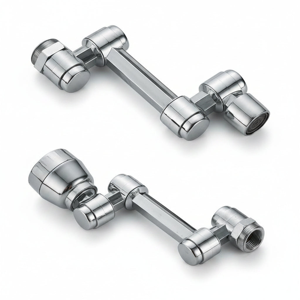 Draaibare kraanverlenger | 1080° rotatie & 2 waterstralen | Accessoire van koper & ABS voor keuken & badkamer