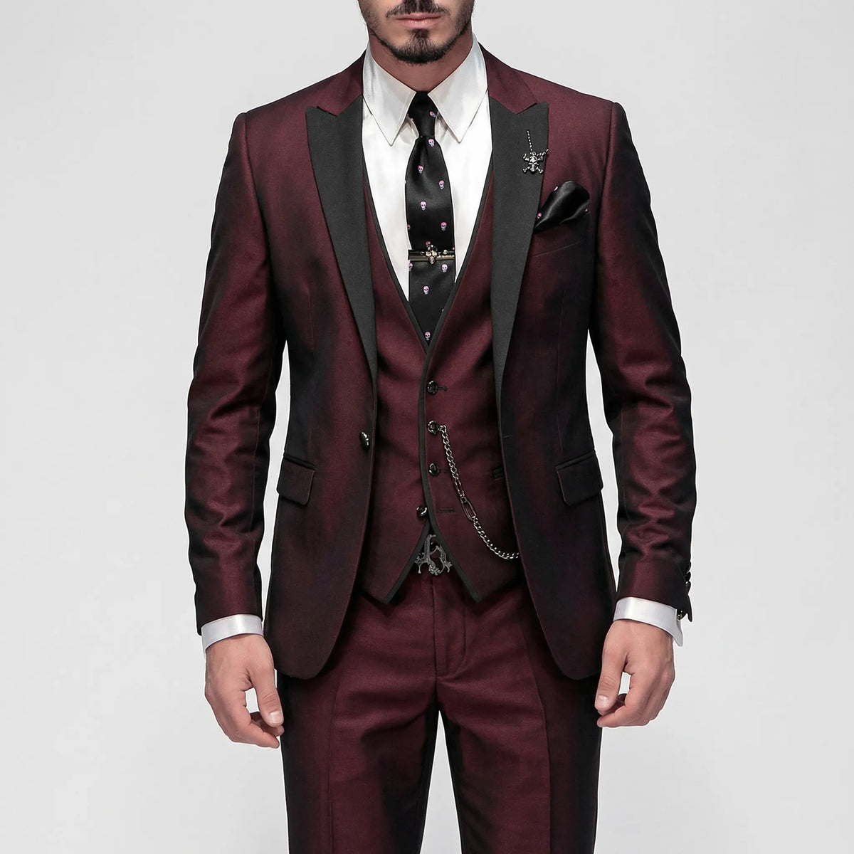Driedelig formeel slim fit kostuum