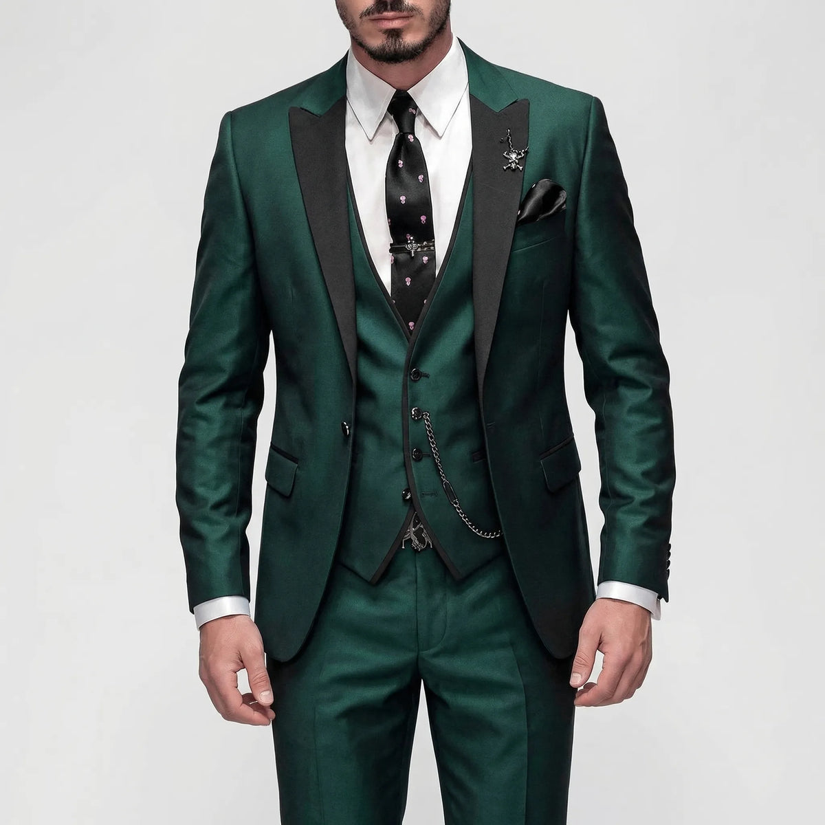 Driedelig formeel slim fit kostuum