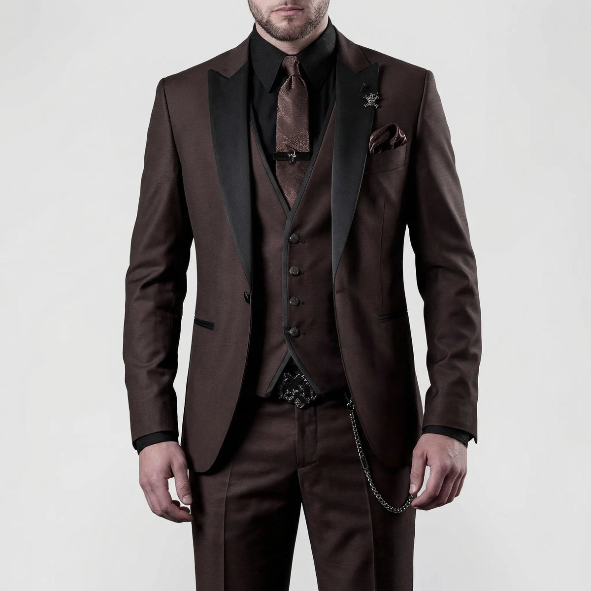 Driedelig formeel slim fit kostuum