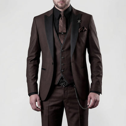 Driedelig formeel slim fit kostuum