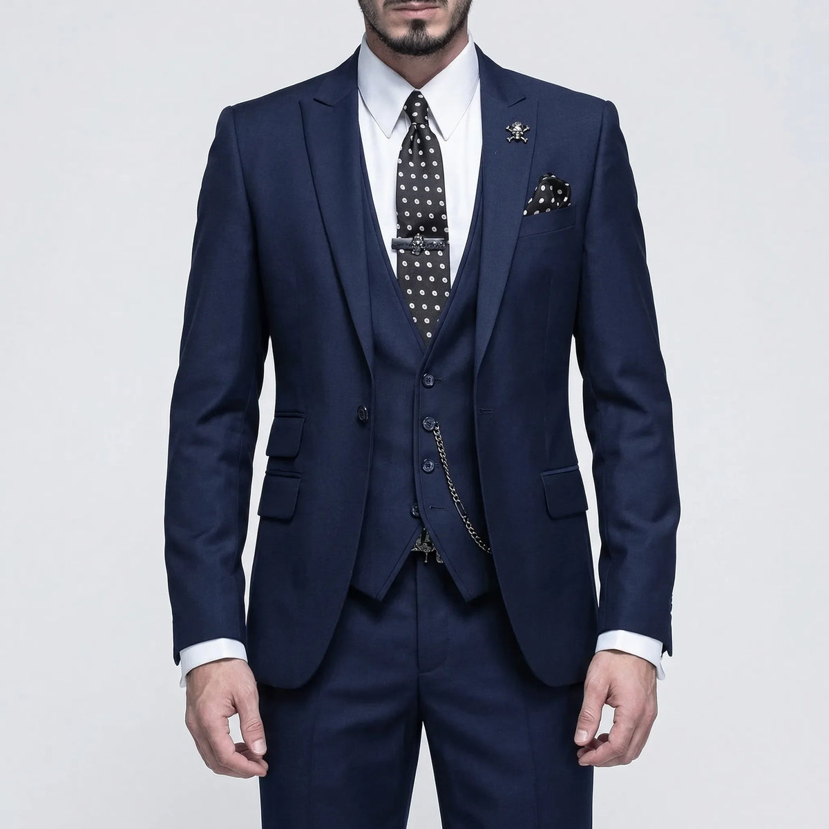 Driedelig formeel slim fit kostuum