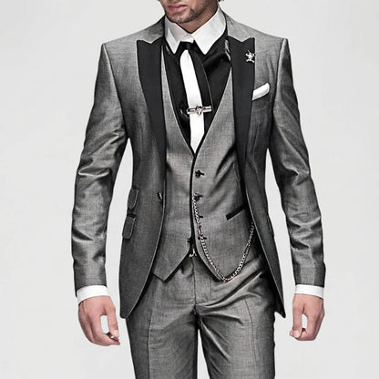Driedelig formeel slim fit kostuum