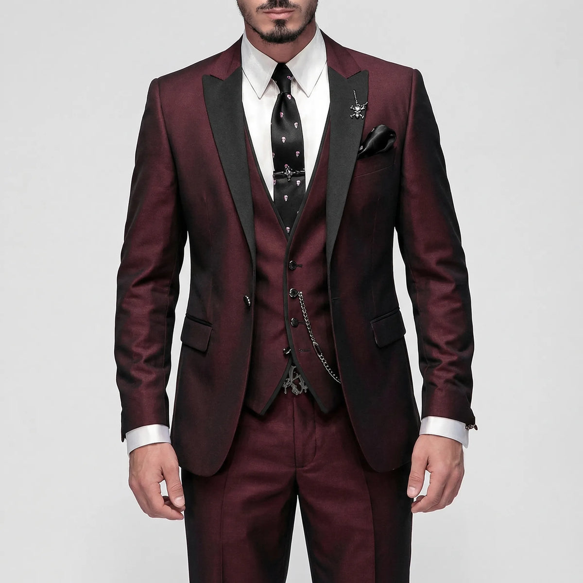 Driedelig formeel slim fit kostuum
