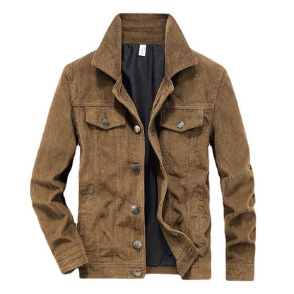 Dunne corduroy jas voor heren