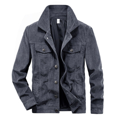 Dunne corduroy jas voor heren