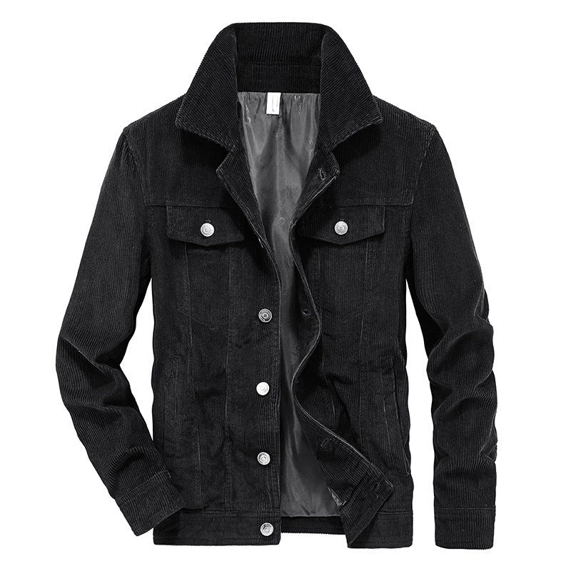 Dunne corduroy jas voor heren