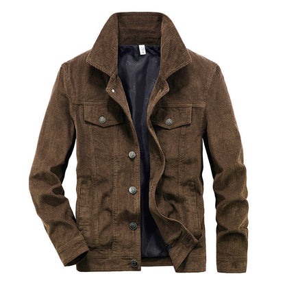 Dunne corduroy jas voor heren