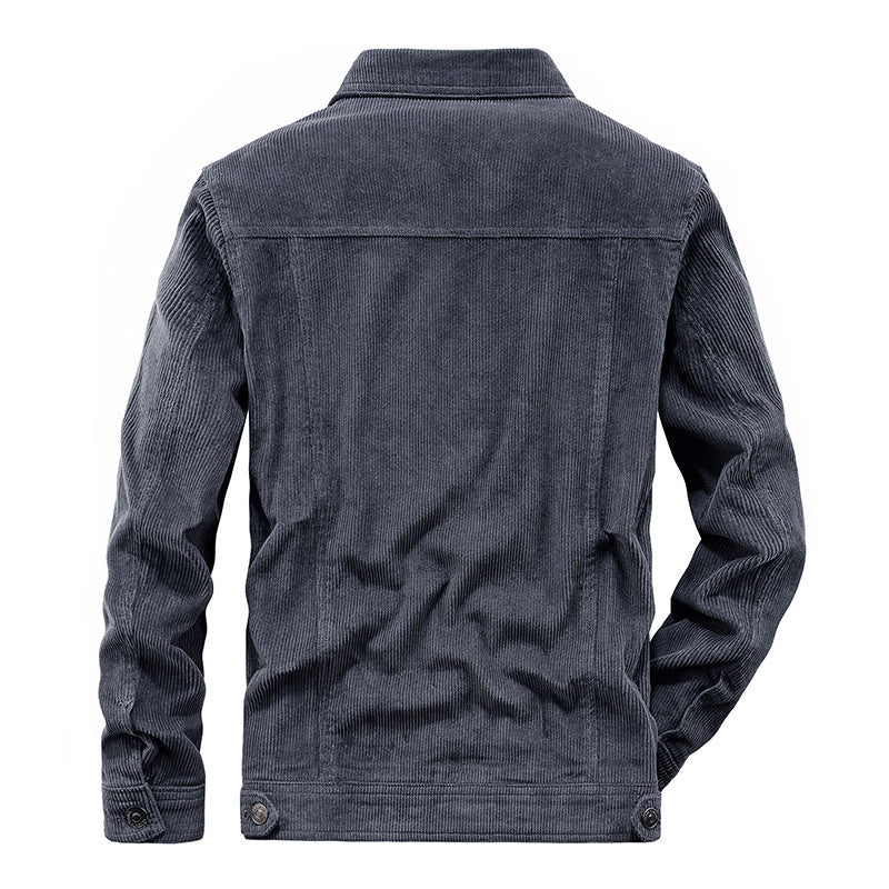 Dunne corduroy jas voor heren